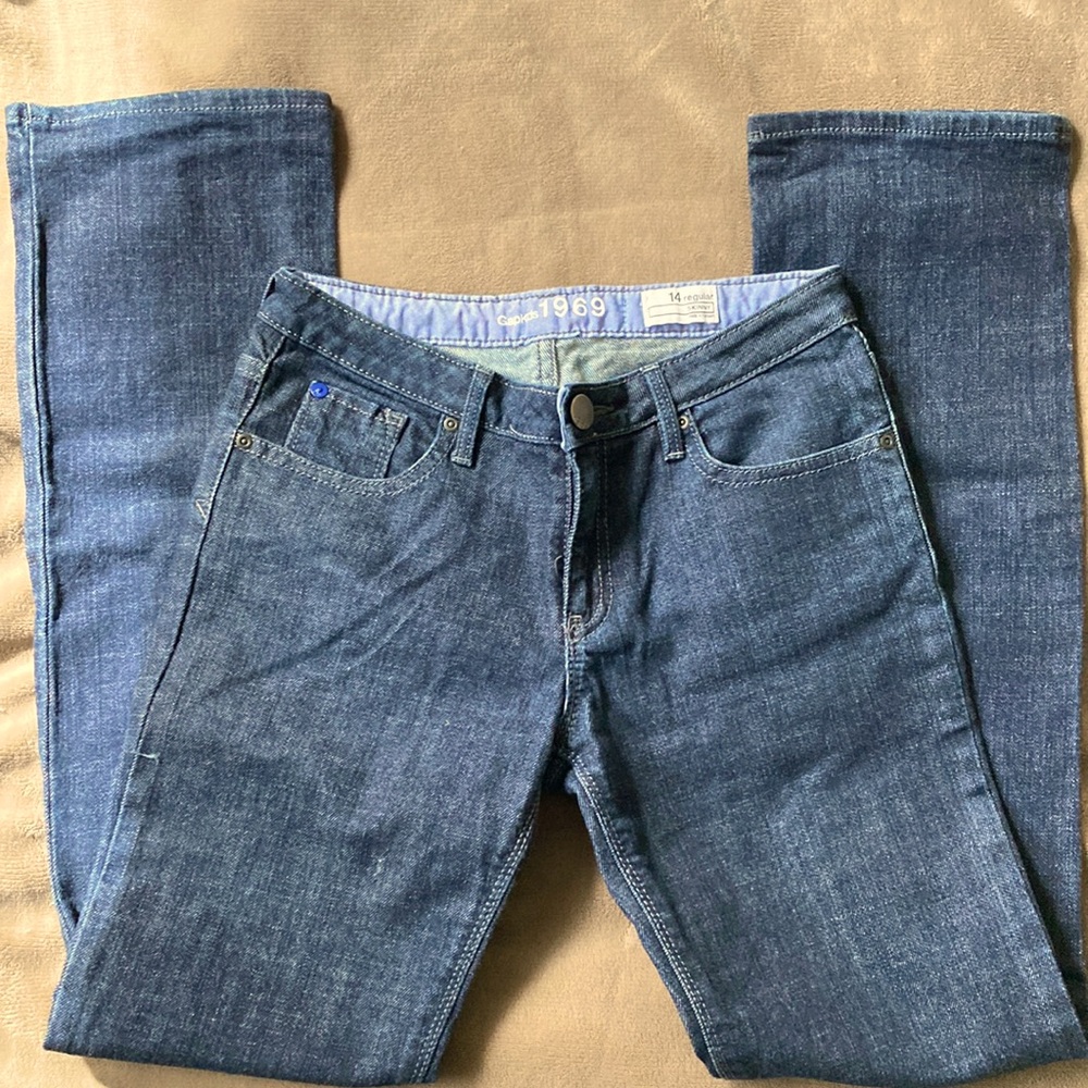 EUC 1969 premium dark denim 14 skinny fit